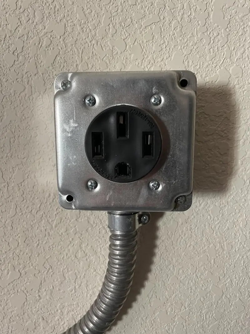 NEMA 14-50 outlet installed for Electrical Panel Upgrade in La Grange